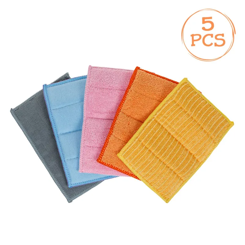 Lavete din Microfibra, Set 5 buc, Multicolor, 11x17 cm