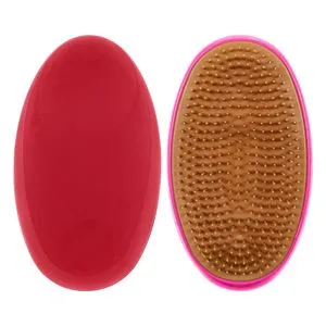 Perie ovala pentru descalcirea parului, 12 cm, roz