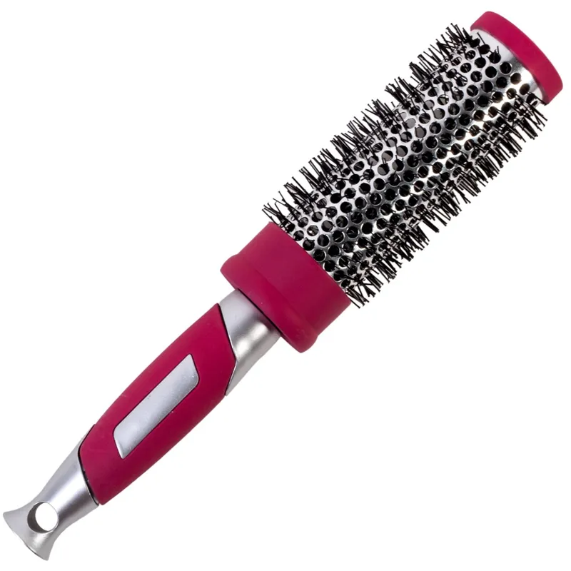 Perie Ceramică Fucsia pentru Coafură – Rezistență la Căldură