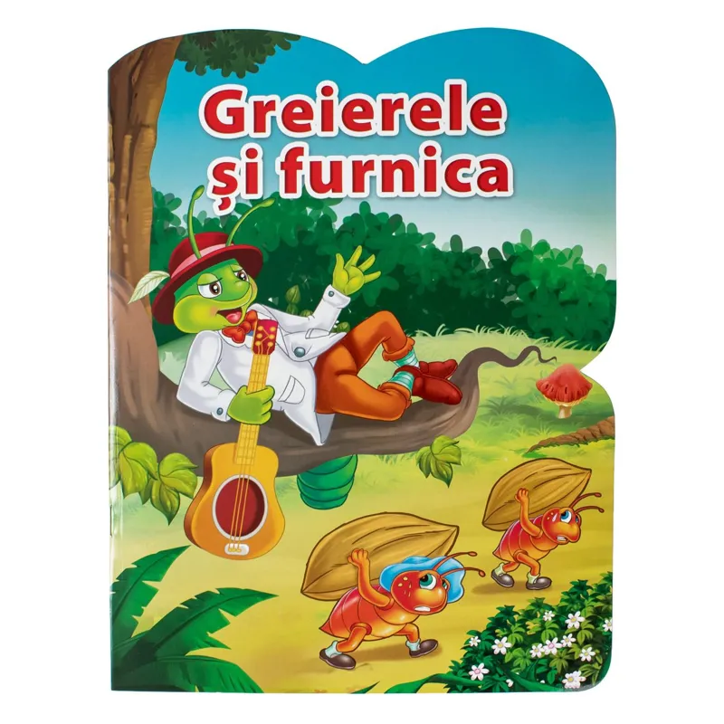 Carte de povești Greierele și furnica, 21x27,5 cm