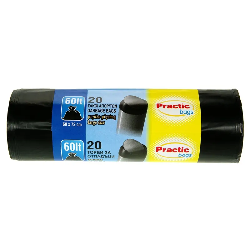 Saci de gunoi 60L, 20 bucăți