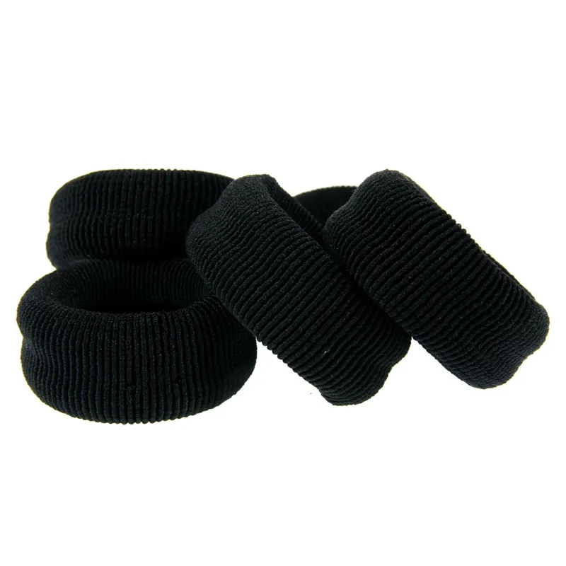 Elastice de par din frotte set 5 bucati negru