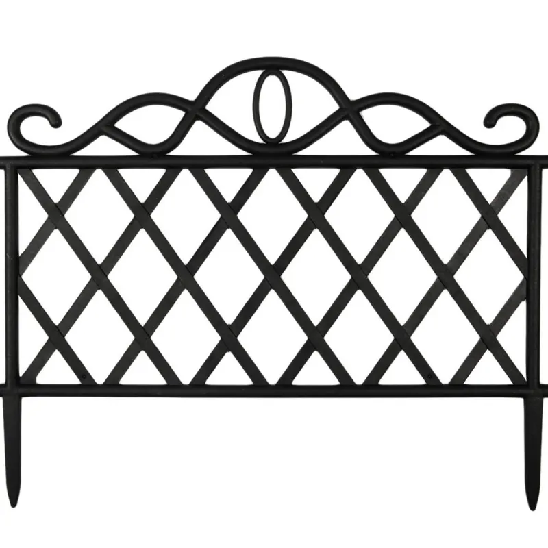 Gardulet Decorativ din Plastic Negru 47.5x36cm - Set 3 Bucăți – poza 3