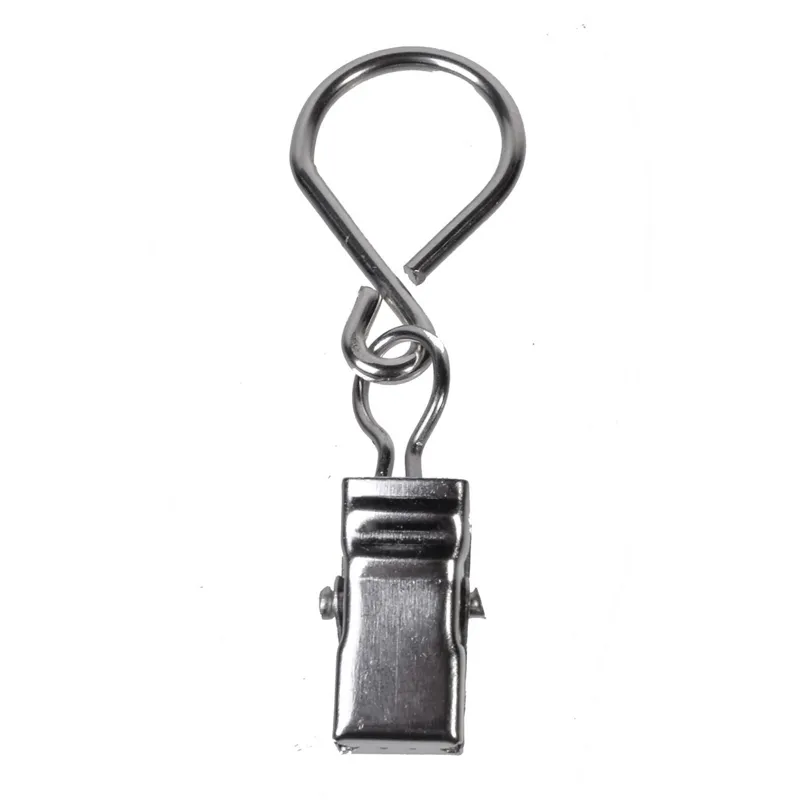 Set Carlige pentru Perdea cu Clips Metalic - 10 buc