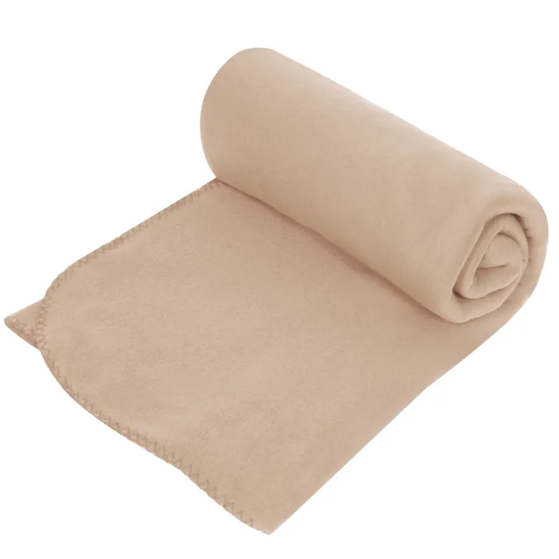 Pătură Fleece Dublă Bej 240x220 cm