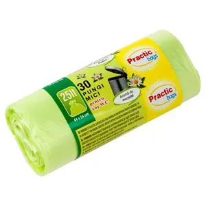 Saci de gunoi mici 25L, 30 buc, cu aromă