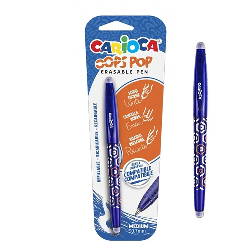 Pix cu cerneală termosensibilă și radieră Carioca Bleu 0.7mm