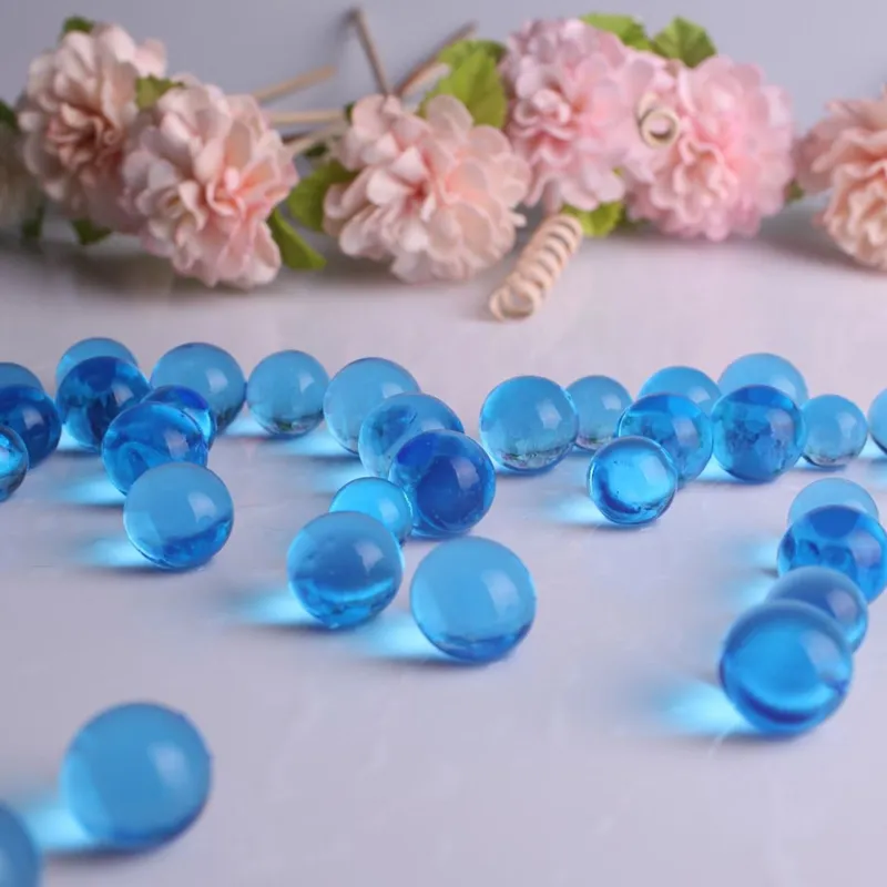 Bile decorative din gel albastre pentru aranjamente florale