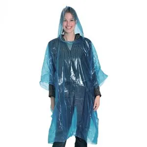Poncho de ploaie cu glugă, One Size, Albastru