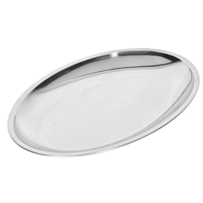 Platou servire oval din inox, 27 cm, argintiu