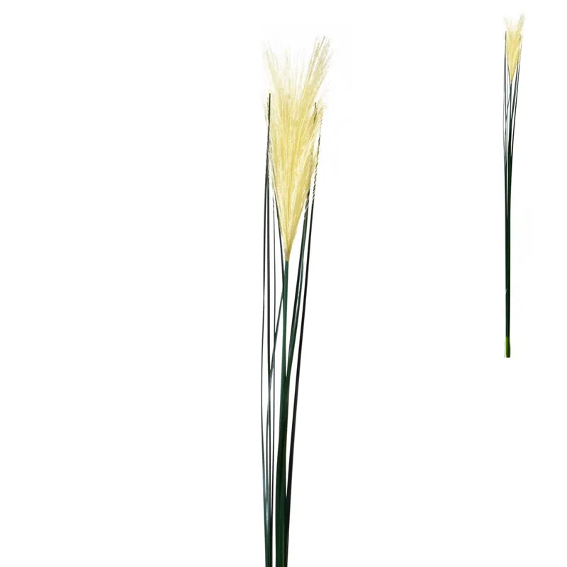 Crenguță Decorativă cu Iarbă Artificială Albă, 75cm