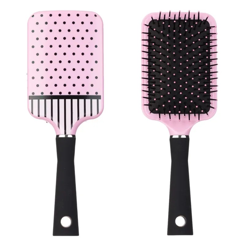 Perie de păr din plastic roz pentru îngrijirea părului