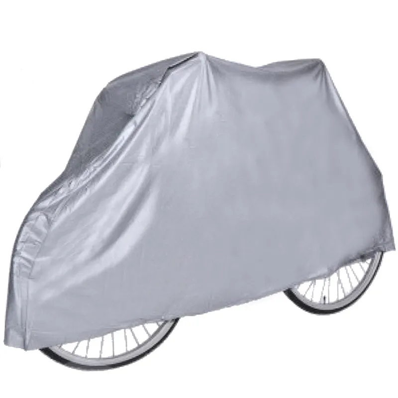 Husă ușoară din plastic pentru bicicletă, argintie, 2.1x1.0x1.3 m