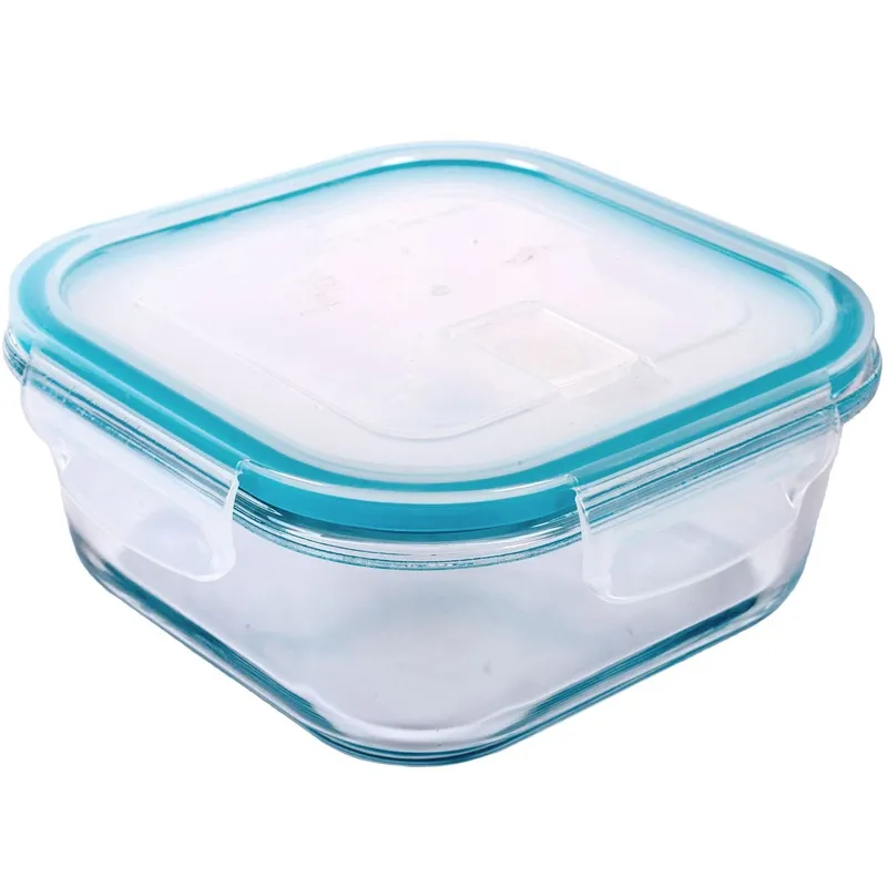 Caserola din sticla cu capac plastic pentru gătit alimente