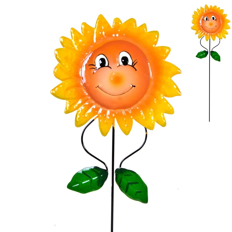 Stick Decorativ Metalic Soare Galben – Decorați Spațiul