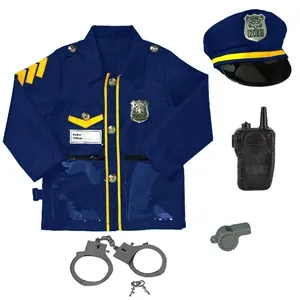 Costum Politist Copii Set 5 Piese Vesta și Accesorii pentru Jocuri de Rol – poza 2