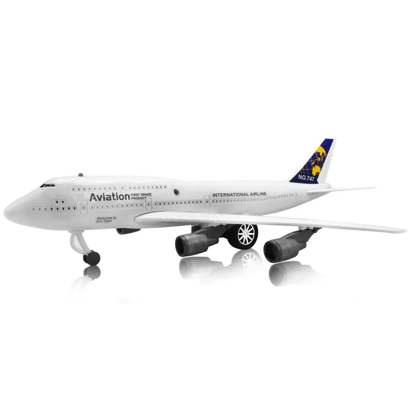 Avion de Jucărie Jumbo 747 cu Efecte Sonore Realiste