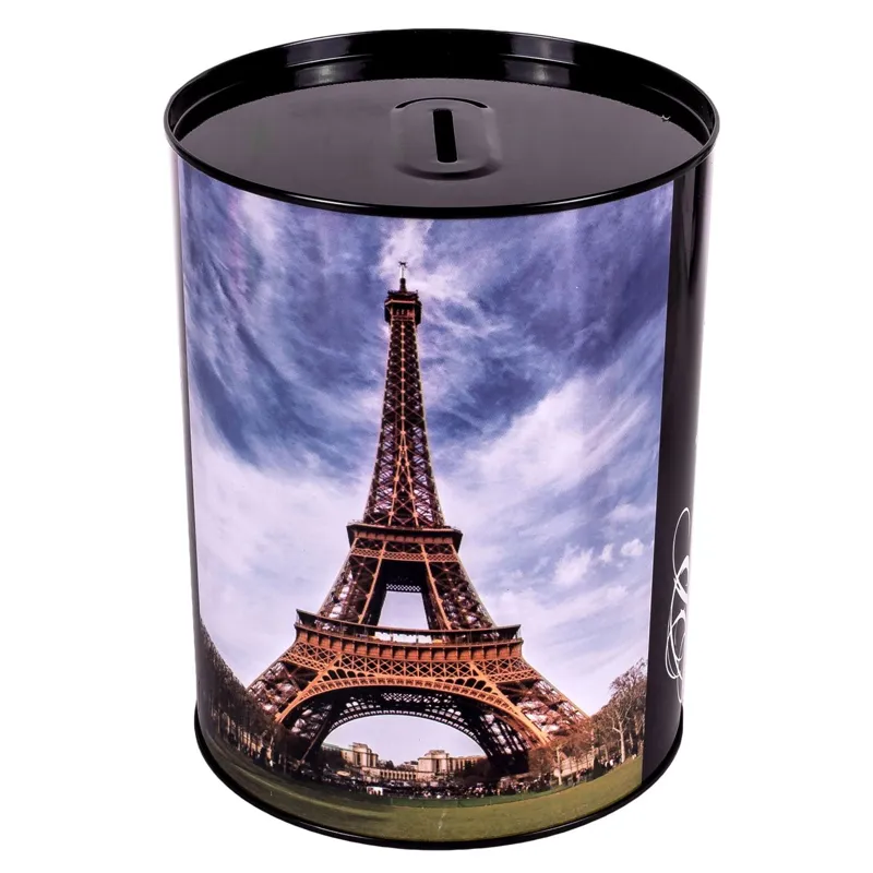 Pusculită metalică Turn Eiffel decorativ pentru casă