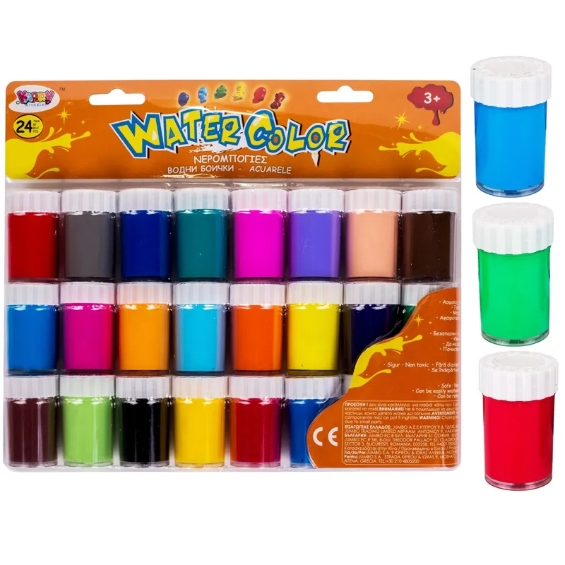 Set acuarele, 24 culori, Non-toxic