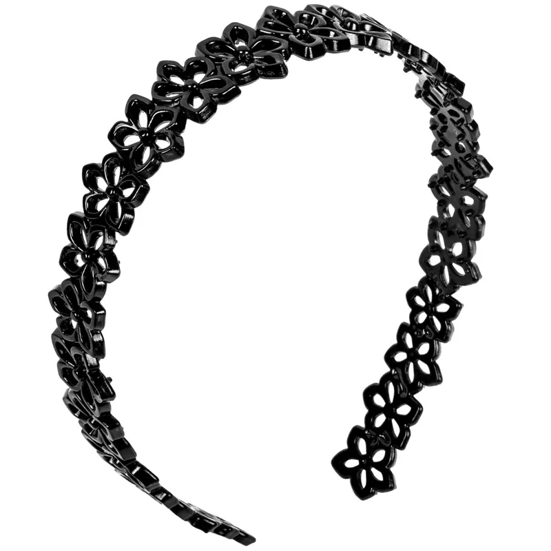 Coronita Par Neagră cu Dantelă - Accesoriu Elegant pentru Femei