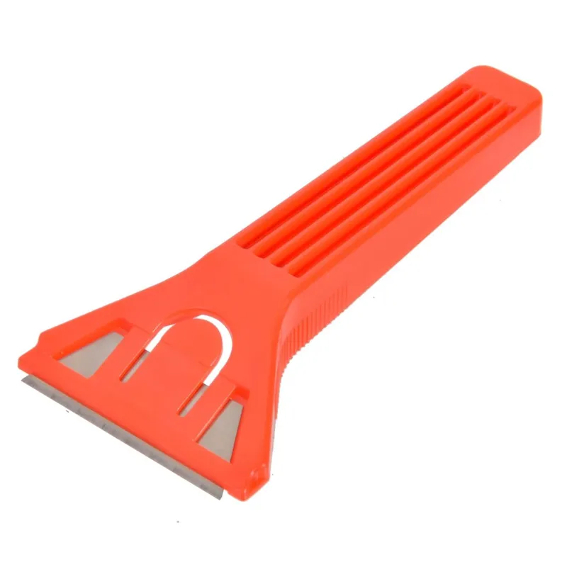 Racleta de mana din plastic, 14 cm, portocalie