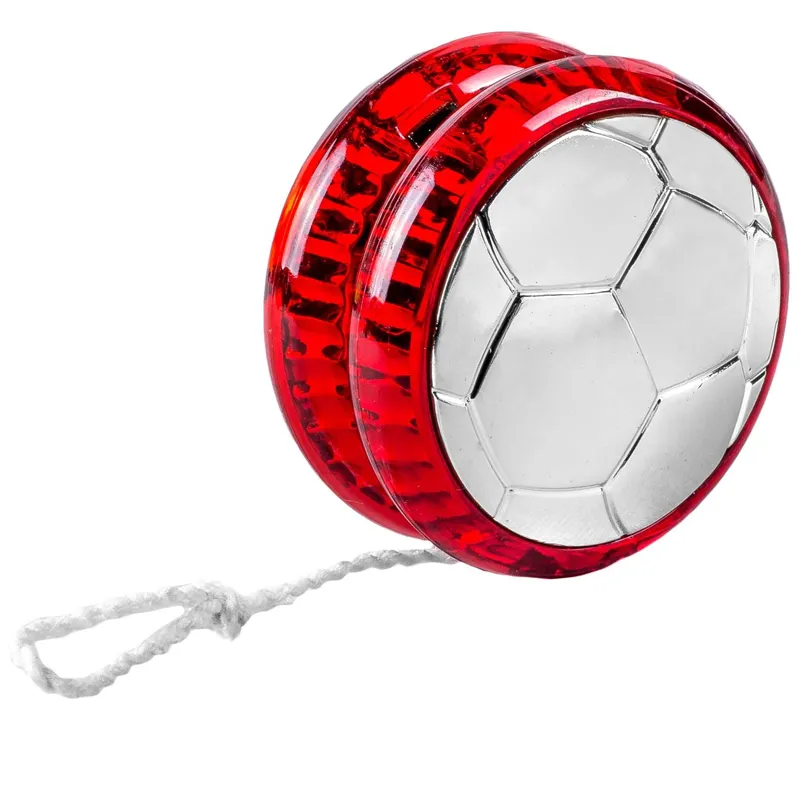 Yoyo luminos plastic roșu cu efect de lumină pentru copii și adulți