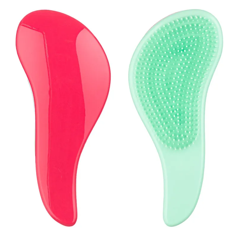 Perie de descalcit parul cu maner ergonomic, 17 cm, Rosu si Verde