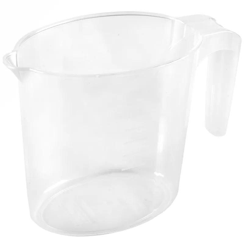 Cană de măsurare din plastic transparentă, 1L