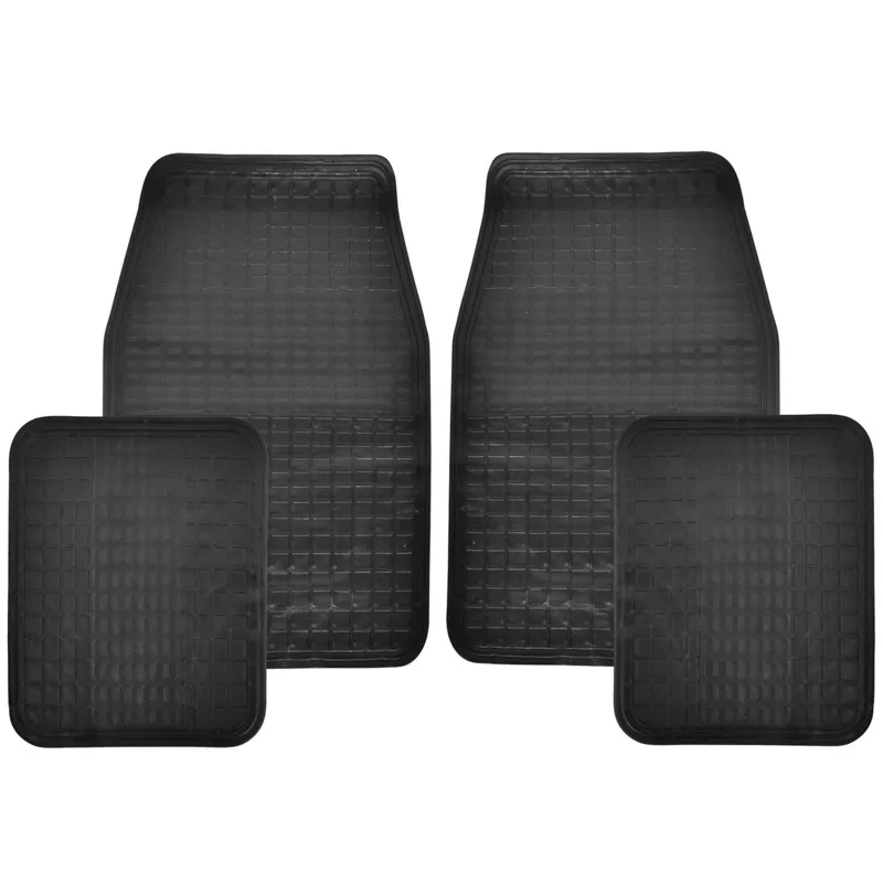 Set Covorase Auto Antiderapante Negre - 4 bucăți