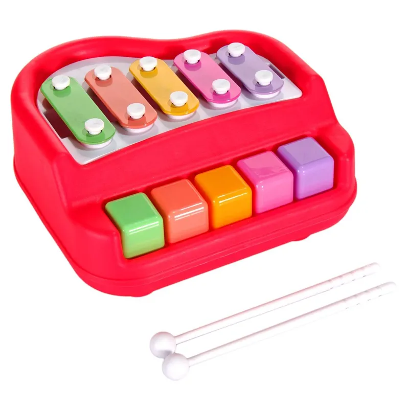 Xilofon Mini Plastic pentru Bebeluși – Jucărie Muzicală Educațională