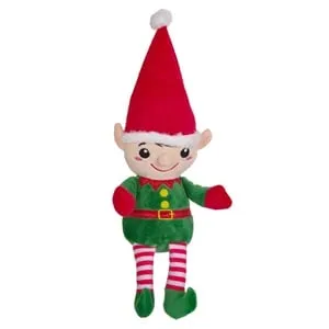 Jucărie de Crăciun Elf Plush cu Caciulă Roșie 20cm