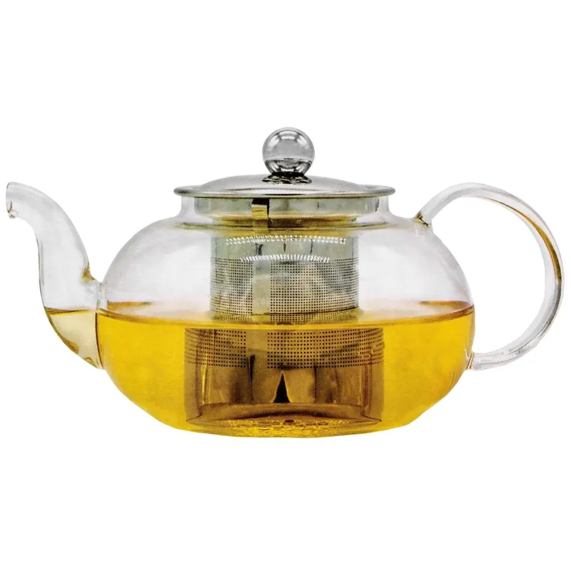 Ceainic din sticlă cu filtru, 600 ml, Transparent