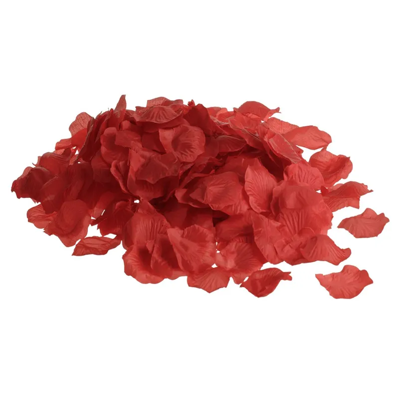 Petale de trandafir rosii decorative, 300 buc, 2 nuante