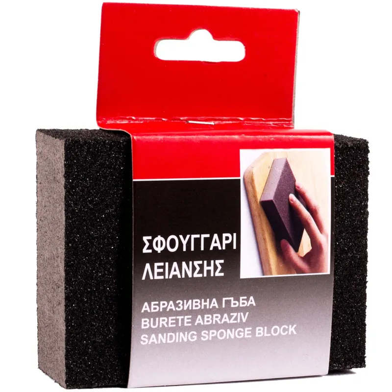 Burete Abraziv 10 cm, Negru, pentru Metal și Plastic