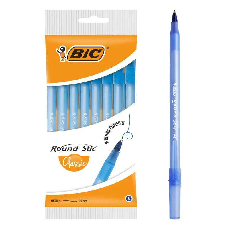 Set de pixuri cu vârf 1.0 mm și cerneală albastră pentru scris precis
