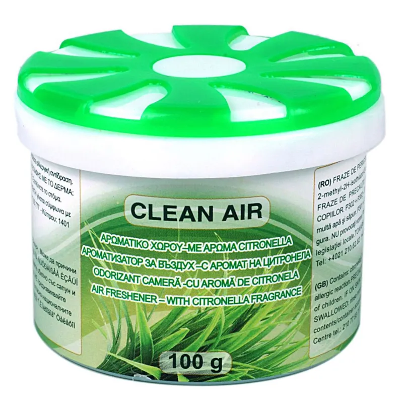 Odorizant de cameră gel cu aromă de citronelă, 100 g