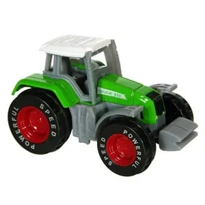 Vehicul Tractor Miniatura 1:64 Metalic Verde Roșu Jucărie Colecție