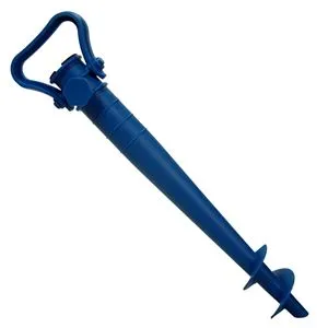 Suport Șurub Albastru pentru Umbrelă, Ø22-34 mm, 38x4 cm