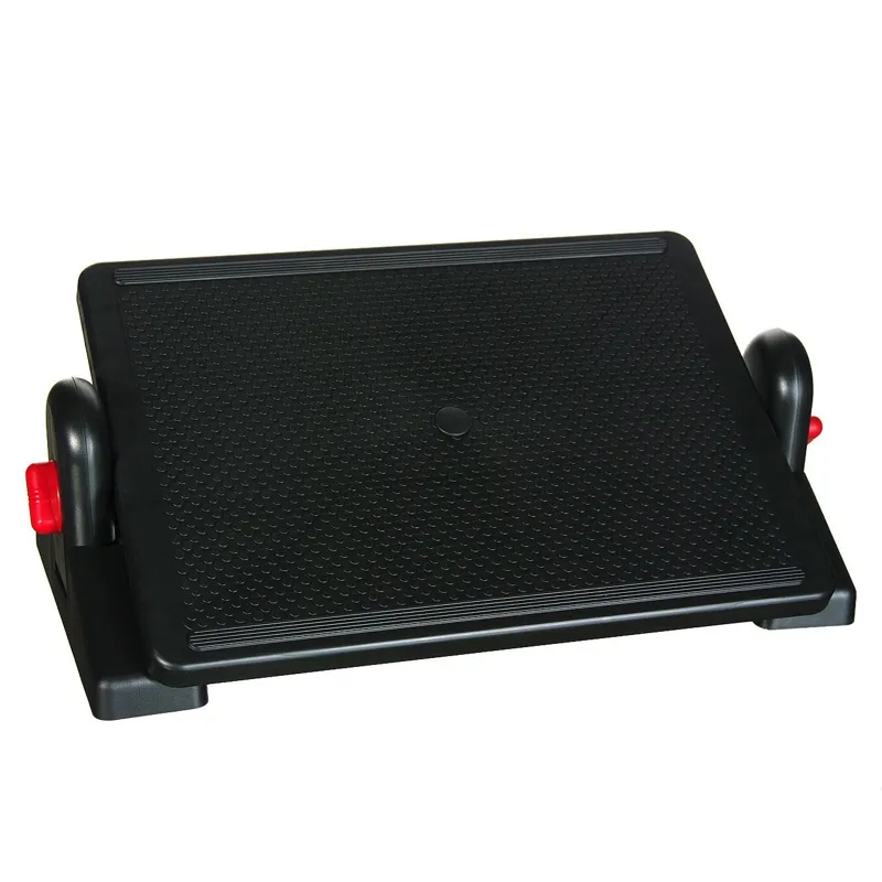 Suport pentru picioare de birou, 2 nivele, reglabil, negru