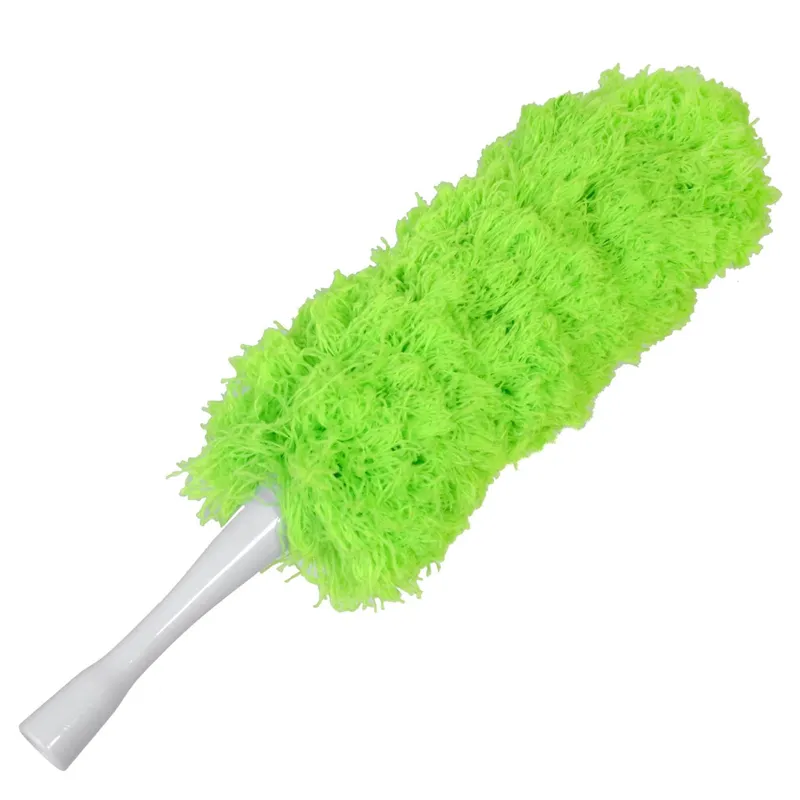 Pămătuf cu Mâner Flexibil, 54 cm, Cap Lavabil, Verde