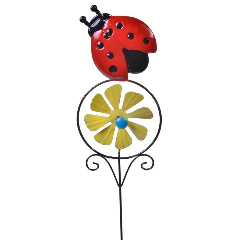 Stick metalic decorativ cu buburuză, 61 cm