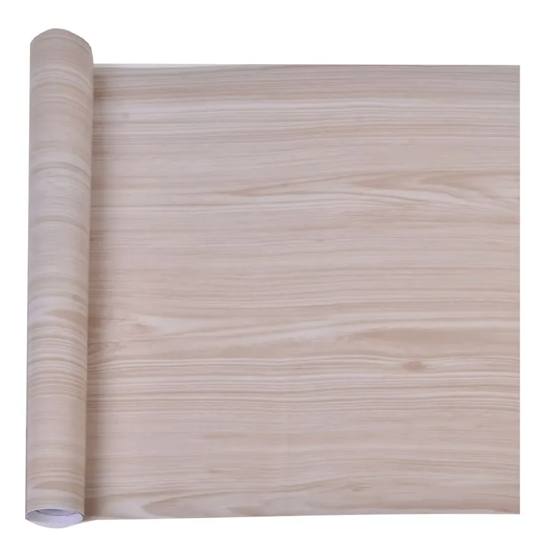 Autocolant Mobila PVC, Model Lemn Gri, Rola 150x45cm