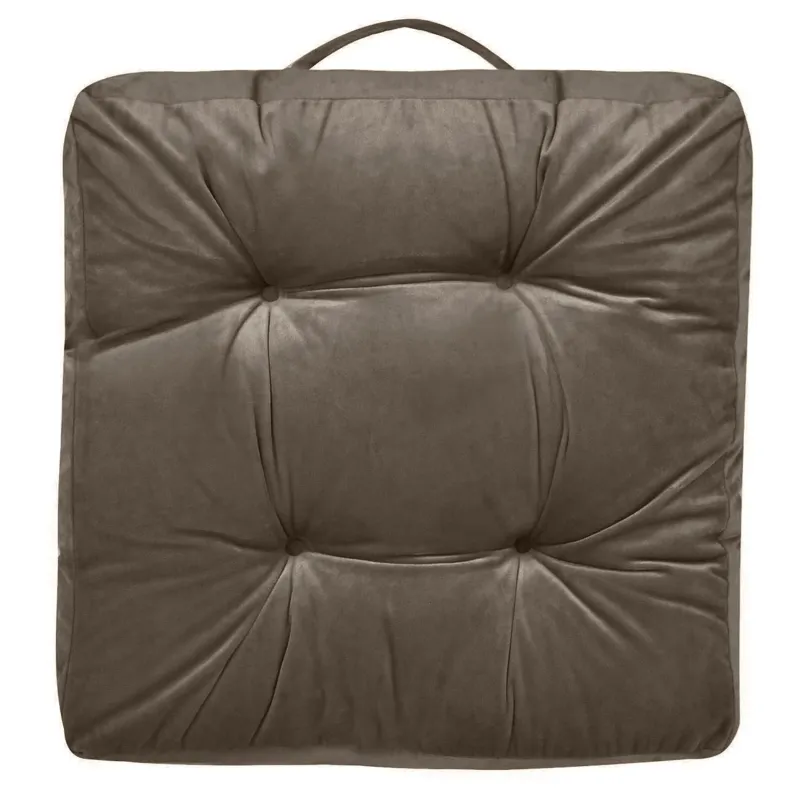 Pernă de podea Velvet Taupe 43x43cm