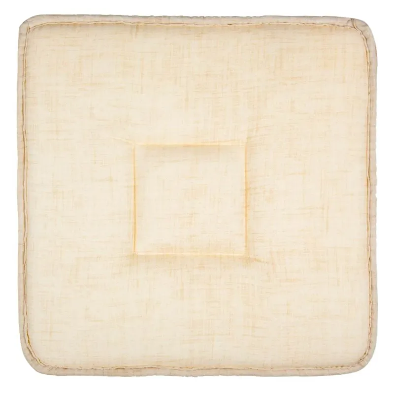 Pernă pentru scaun 39x39cm din material textil ecru