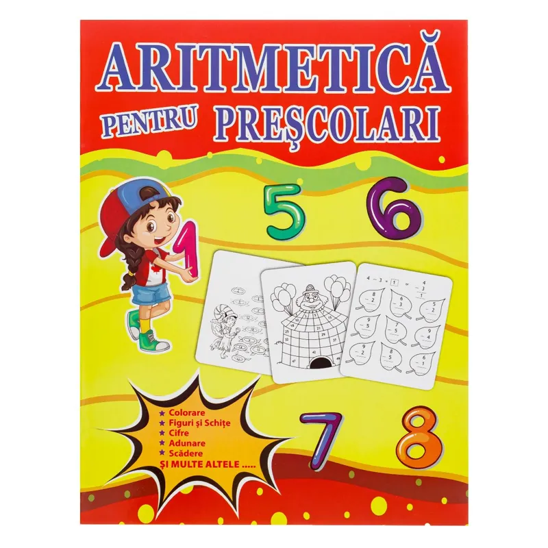 Carte educațională A4, Aritmetică pentru Preșcolari
