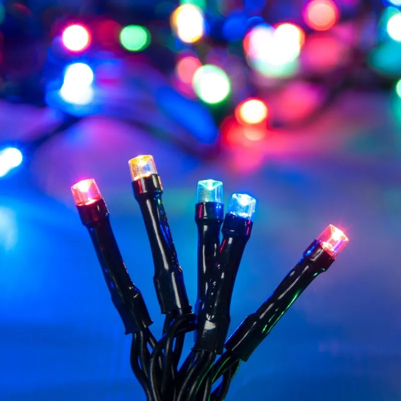 Instalație Lumini Crăciun 100 Becuri LED Multicolor 6.07m