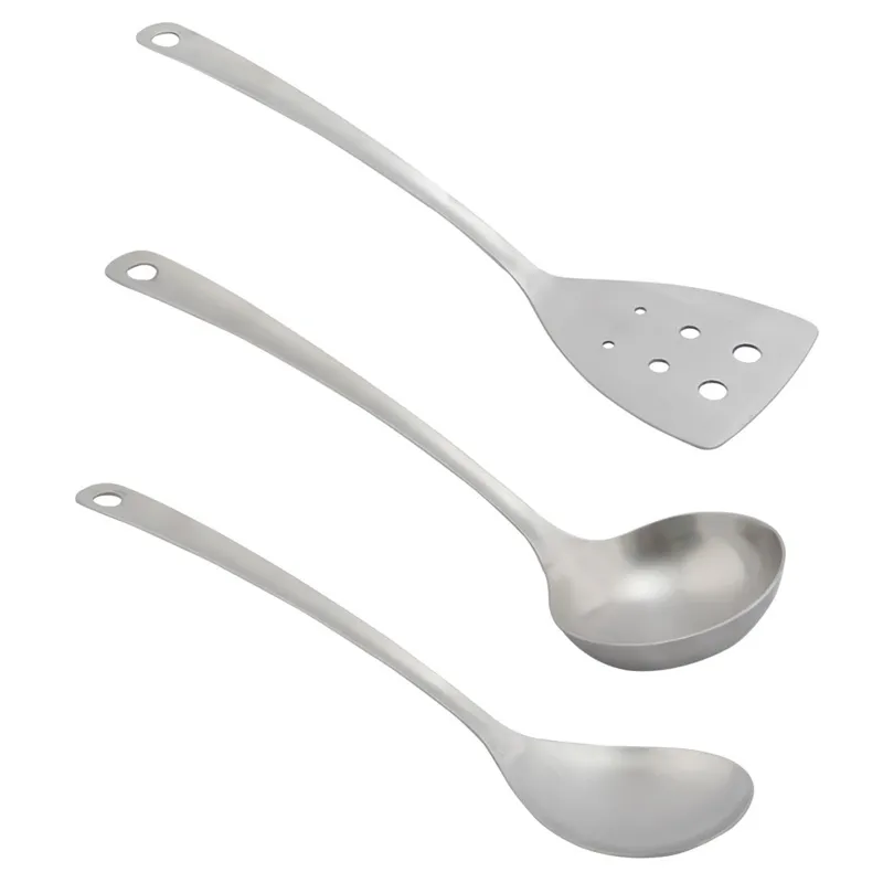 Set ustensile metalice bucătărie polonic lingură spatula