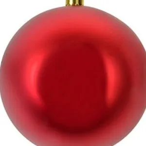 Globă de Crăciun roșie mată, ornament decorativ pentru sărbători – poza 3