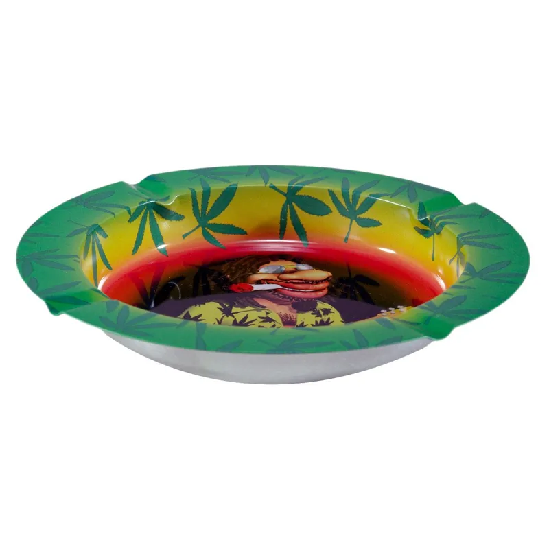 Scrumiera Metalică Rotundă Model Jamaica Ø7x7cm Multicolor