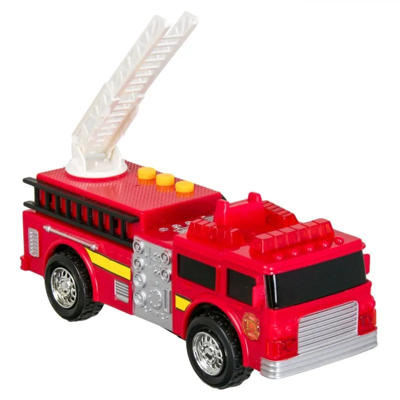 Vehicul Pompieri Jucărie cu Sunet și Lumină 16cm
